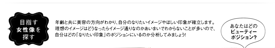 目指す女性像を探す