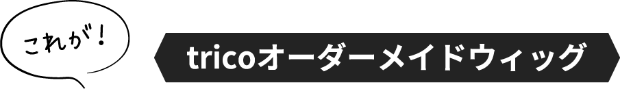 tricoオーダーメイドウィッグ